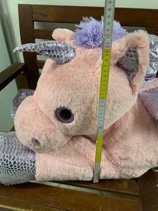 Peluche unicorno rosa grande