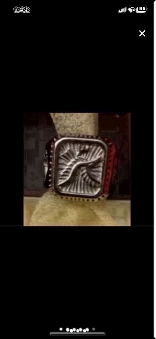 Anillo grande acero nuevo