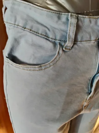 Vaqueros pitillo azules