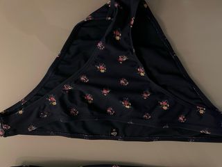 Bikini floral azul y rosa talla M