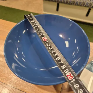 Juego vajilla 6 servicios azul y blanco