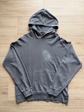 Sudadera Zara Gris Desgastada Talla XL