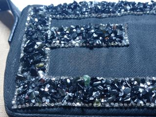 Borsa Fendi Baguette in tela e strass