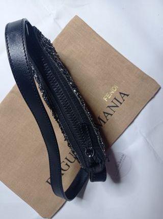 Borsa Fendi Baguette in tela e strass