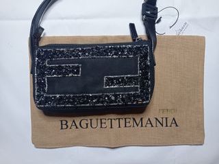 Borsa Fendi Baguette in tela e strass