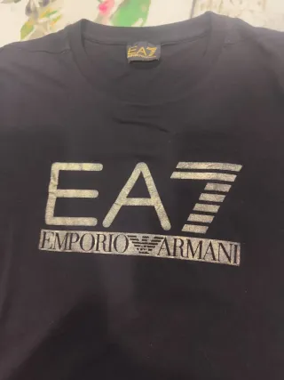 Camiseta EA7 Emporio Armani Hombre Negra