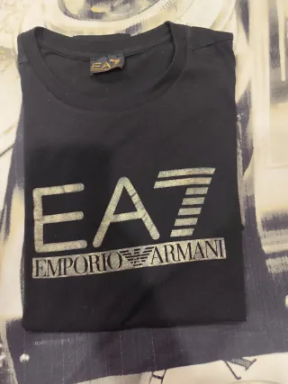 Camiseta EA7 Emporio Armani Hombre Negra