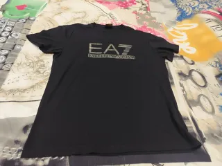 Camiseta EA7 Emporio Armani Hombre Negra