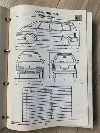 RENAULT ESPACE MK2 MANUAL DE REPARACION 2.1DT 2.2i
