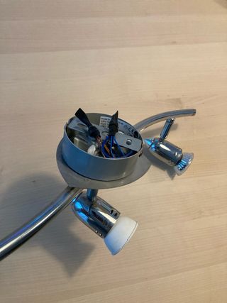 Lámpara de espejo baño plata