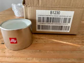 Set di 4 portazucchero Illy Metallo Argento Bianco