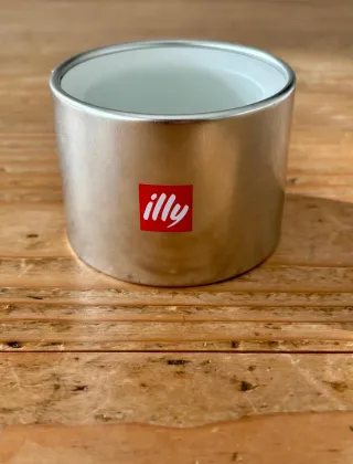 Set di 4 portazucchero Illy Metallo Argento Bianco