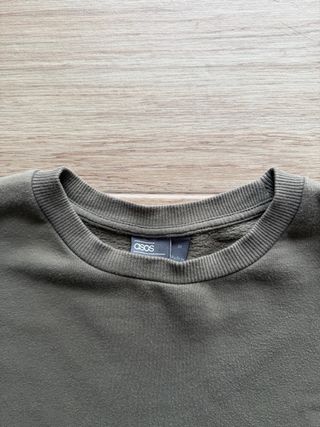 Sudadera verde sin capucha Talla M