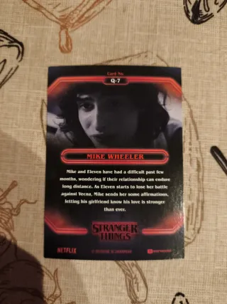 Stranger Things Topps Zerocool Mike Card
