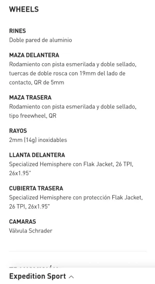 Bicicleta Specialized Sport gris