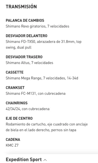 Bicicleta Specialized Sport gris