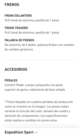 Bicicleta Specialized Sport gris