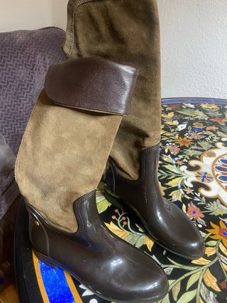 Botas de lluvia Gloria Ortiz Beige/Marrón