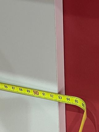 Mueble salón blanco con vitrina