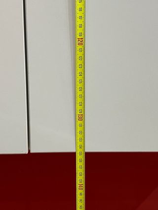 Mueble salón blanco con vitrina