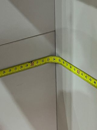 Mueble salón blanco con vitrina