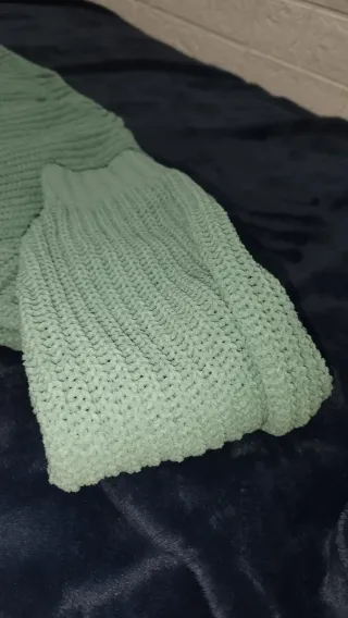 Jersey verde agua tejido