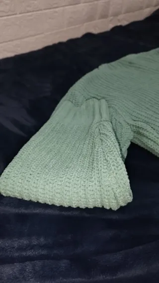 Jersey verde agua tejido