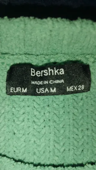 Jersey verde agua tejido