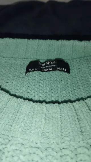 Jersey verde agua tejido