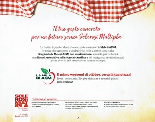 Calendario da parete 2026 "Calendario di Mele AISM