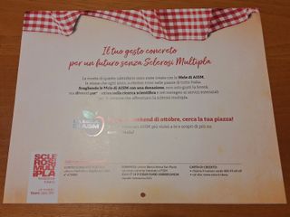 Calendario da parete 2026 "Calendario di Mele AISM