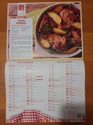 Calendario da parete 2026 "Calendario di Mele AISM