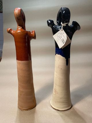 Conjunto Botijo Cerámico Artesanal Ref003