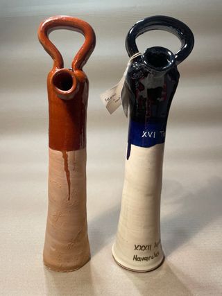 Conjunto Botijo Cerámico Artesanal Ref003