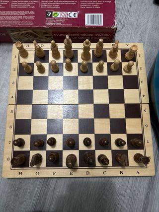 Juego de mesa 3 en 1: Ajedrez, Damas y Backgammon