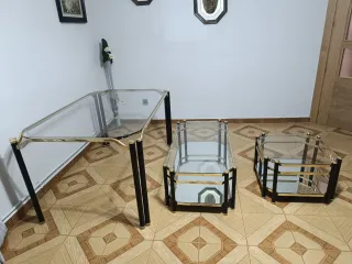 Pack 3 mesas cristal