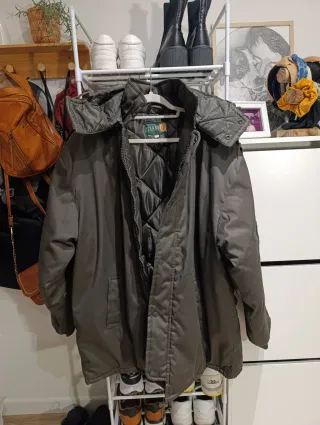 Parka hombre verde cacería o caqui