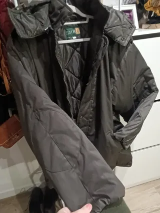 Parka hombre verde cacería o caqui