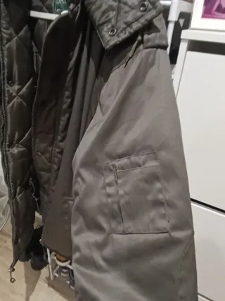 Parka hombre verde cacería o caqui