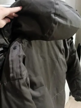 Parka hombre verde cacería o caqui