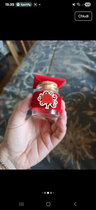 Barattolo Laurea Rosso