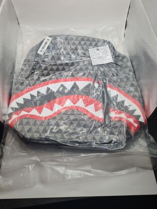 Zaino Shark Bocca Squalo borsa borsone Leggero Res