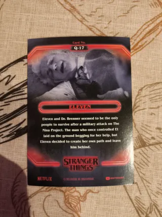 Stranger Things Topps Zerocool Eleven Card