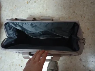 Bolso maleta Parfois morado grisáceo