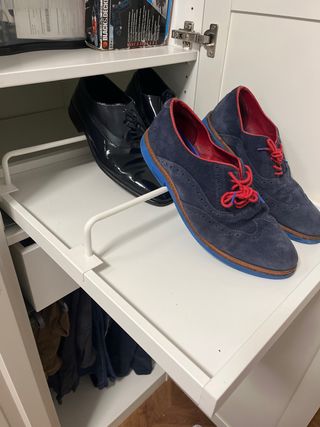 Alzador zapatero Ikea metal blanco