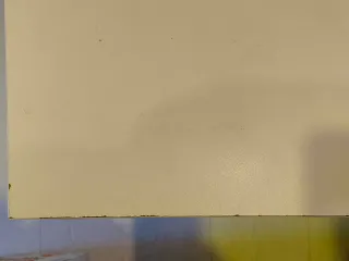 Escritorio moderno blanco y madera