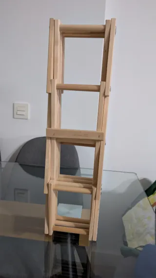 Botellero madera plegable