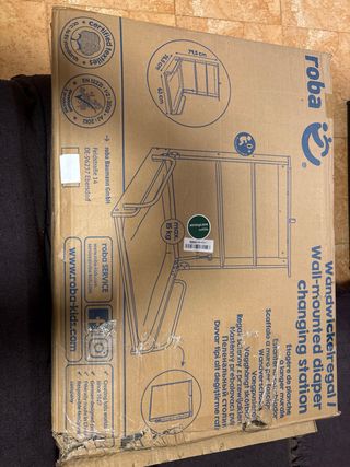 Cambiador pared bebé (antracita gris)