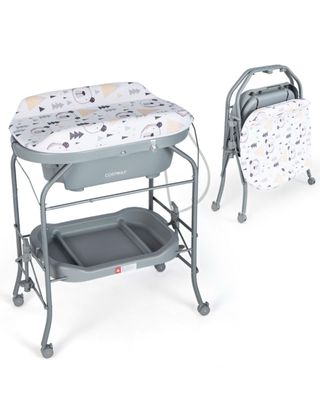 Cambiador Bebé con Bañera COSTWAY, casi sin uso.