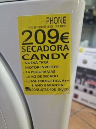 Secadora Candy 10kg